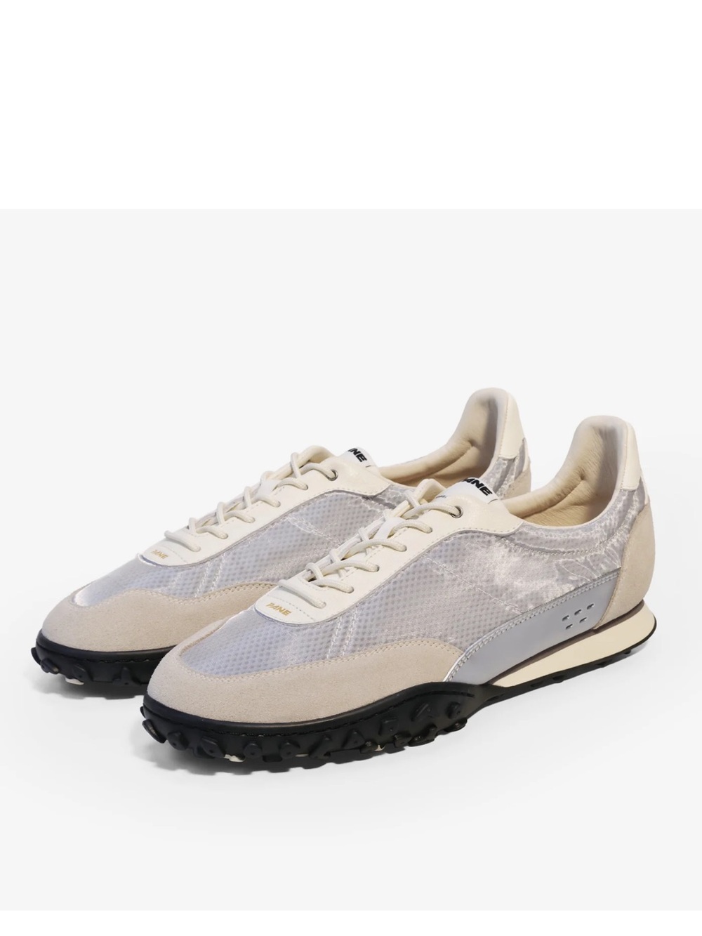 Women's Neutral Beige & Light Gray Low-Top Sneakers
